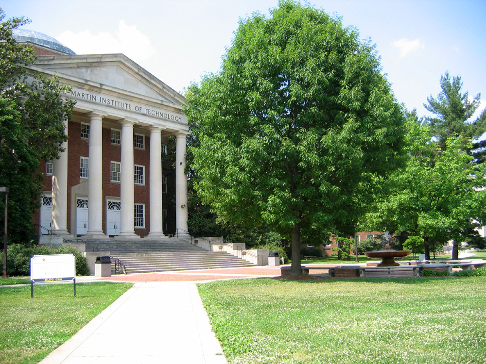 Photo of exterior of Glenn L. Martin Hall at the University of Maryland